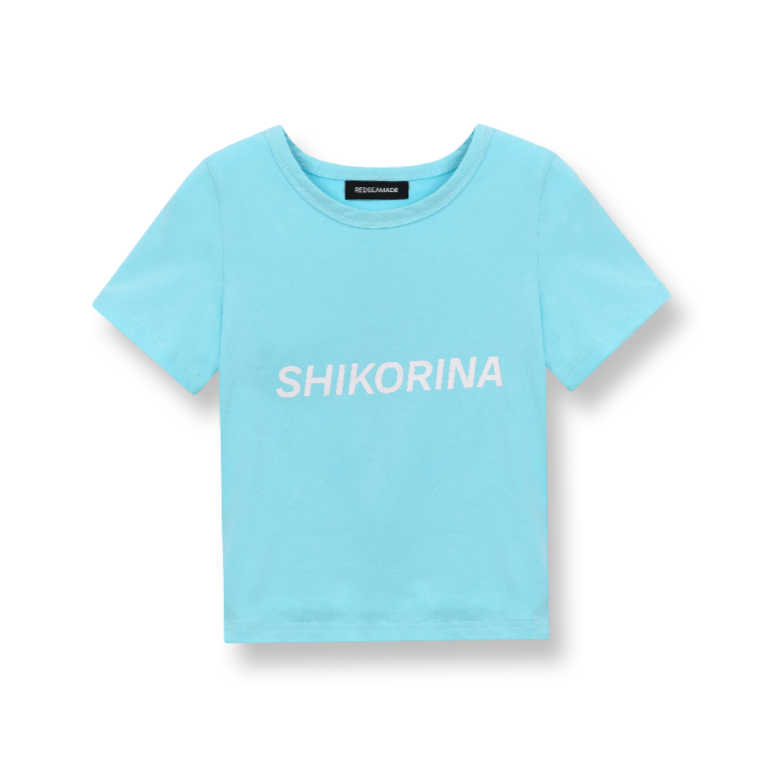 SHIKORINA BABY TEE IN BLUE II