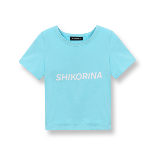 SHIKORINA BABY TEE IN BLUE II