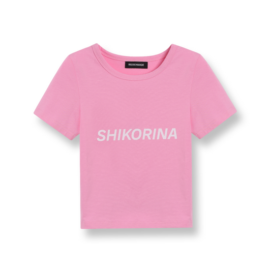 SHIKORINA BABY TEE IN PINK II