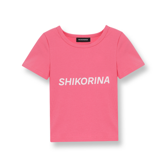 SHIKORINA BABY TEE IN PINK I