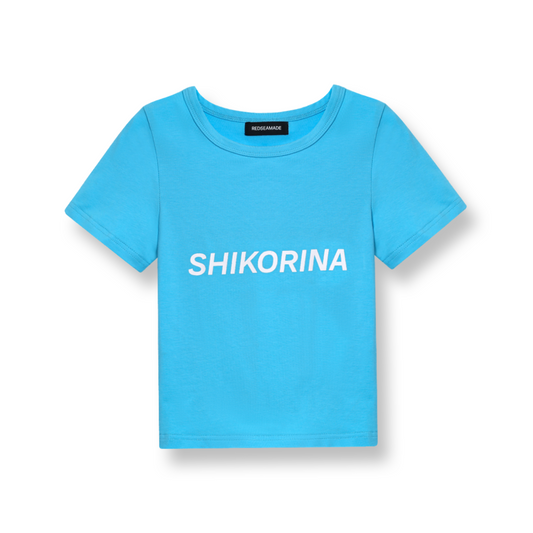 SHIKORINA BABY TEE IN BLUE I