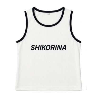 SHIKORINA WOMENS CROPPED TANK TOP - WHITE